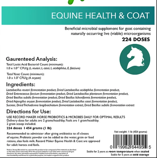 Record Maker Equine DFM (probiotic) 1 lb