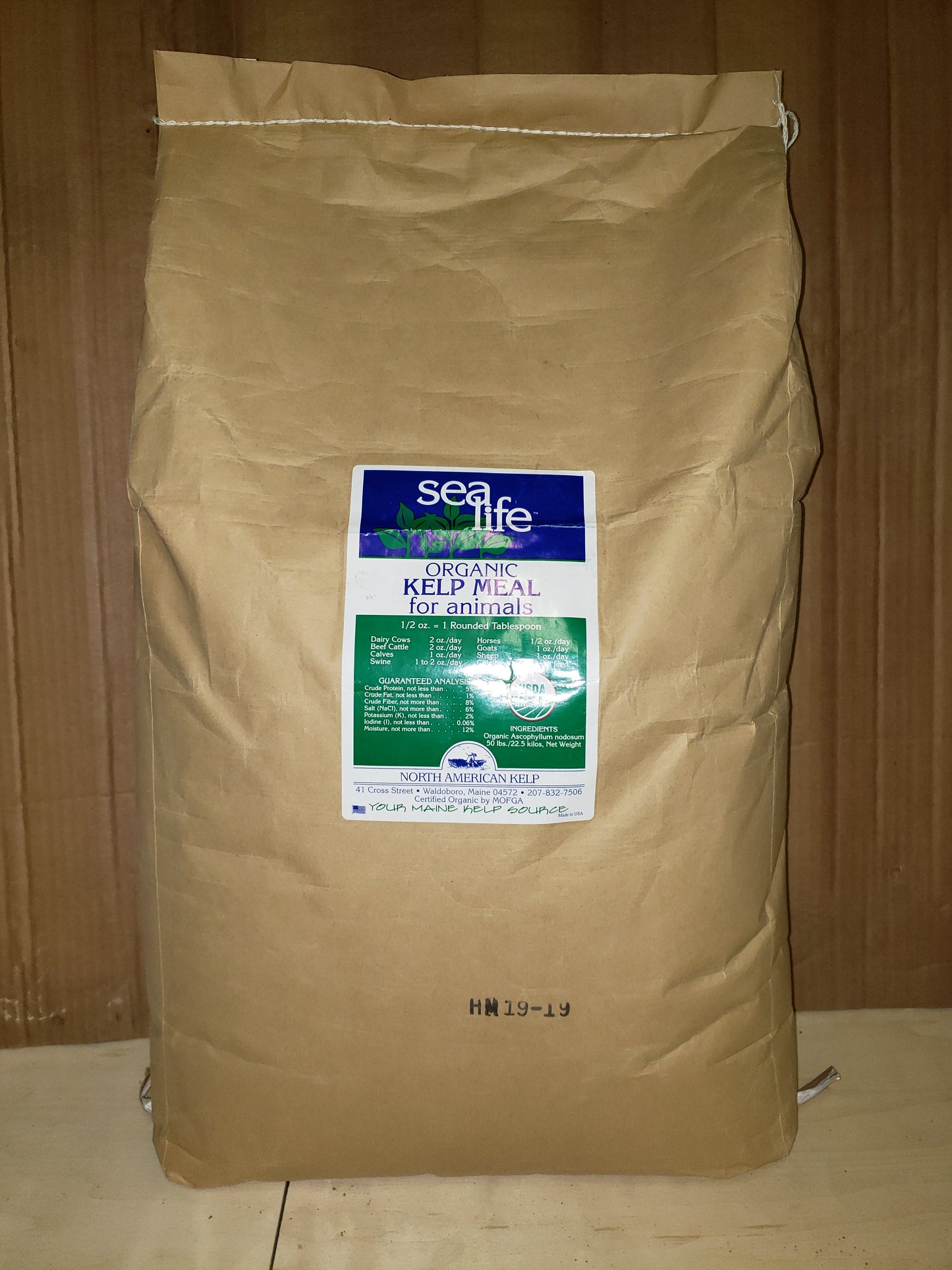 Organic Kelp Meal 50 Lb Bags