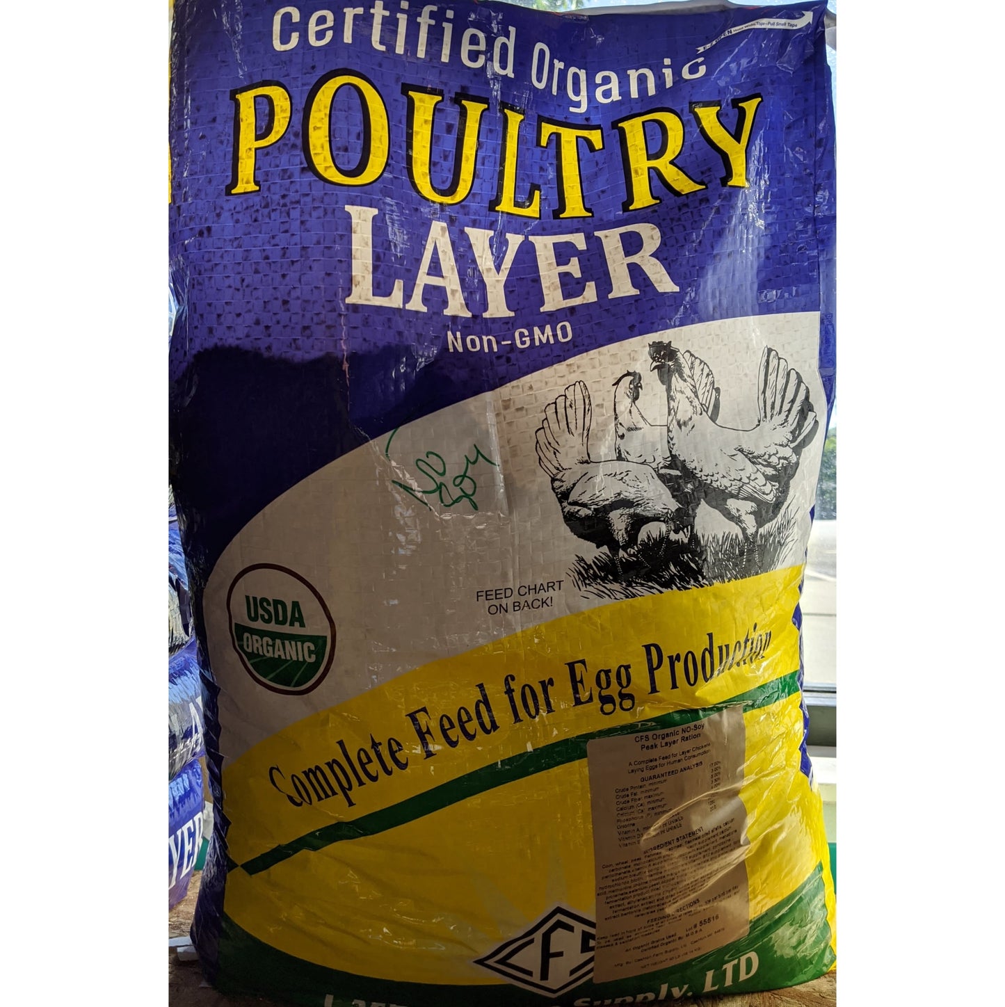 Cashton farm Supply 40lb Organic 17% Poultry Layer
